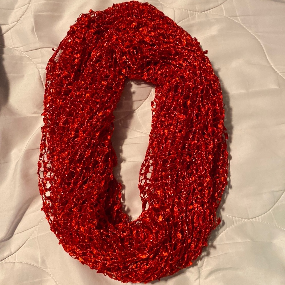 Shimmery infinity scarf
